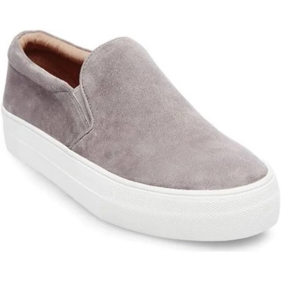 Steve Madden Gills gray suede slip on sneaker - Picture 2 of 6
